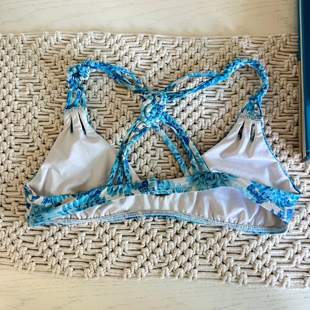 Frankie’s Bikinis blue top